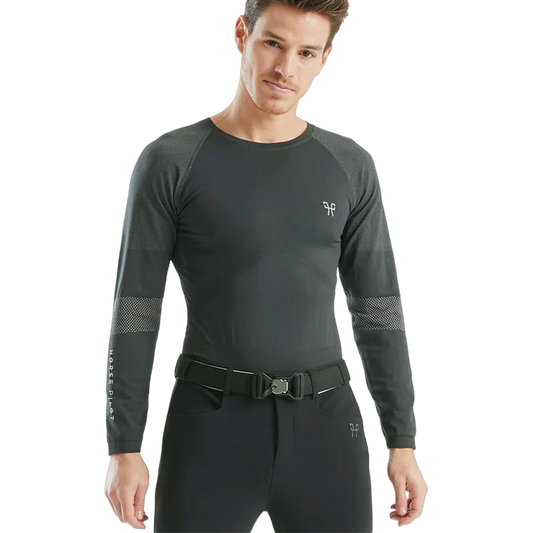 HORSE PILOT - Baselayer Homme Optimax Gris