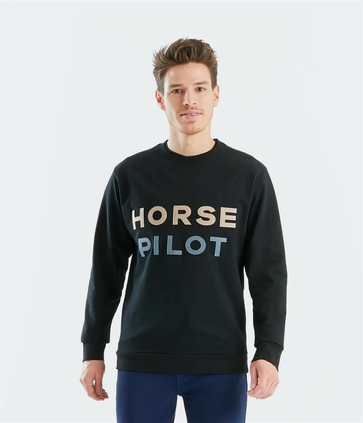 HORSE PILOT - Pull Homme Team Noir