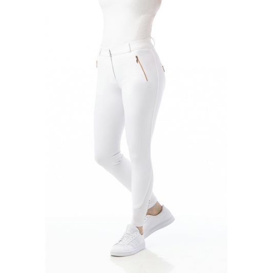 EQUITHEME - Pantalon d'équitation Femme Kenya Blanc