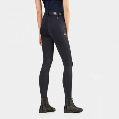 EGO 7 - Legging Equitation Mid Grip Femme Marine