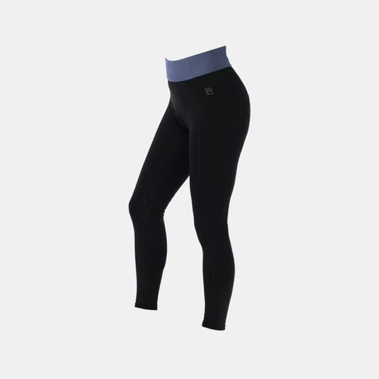 EQUITHEME - Legging d'équitation Enfant Pull-On Tea Noir