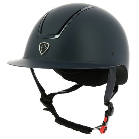 EQUITHEME - Casque d'équitation Glint Mat Marine