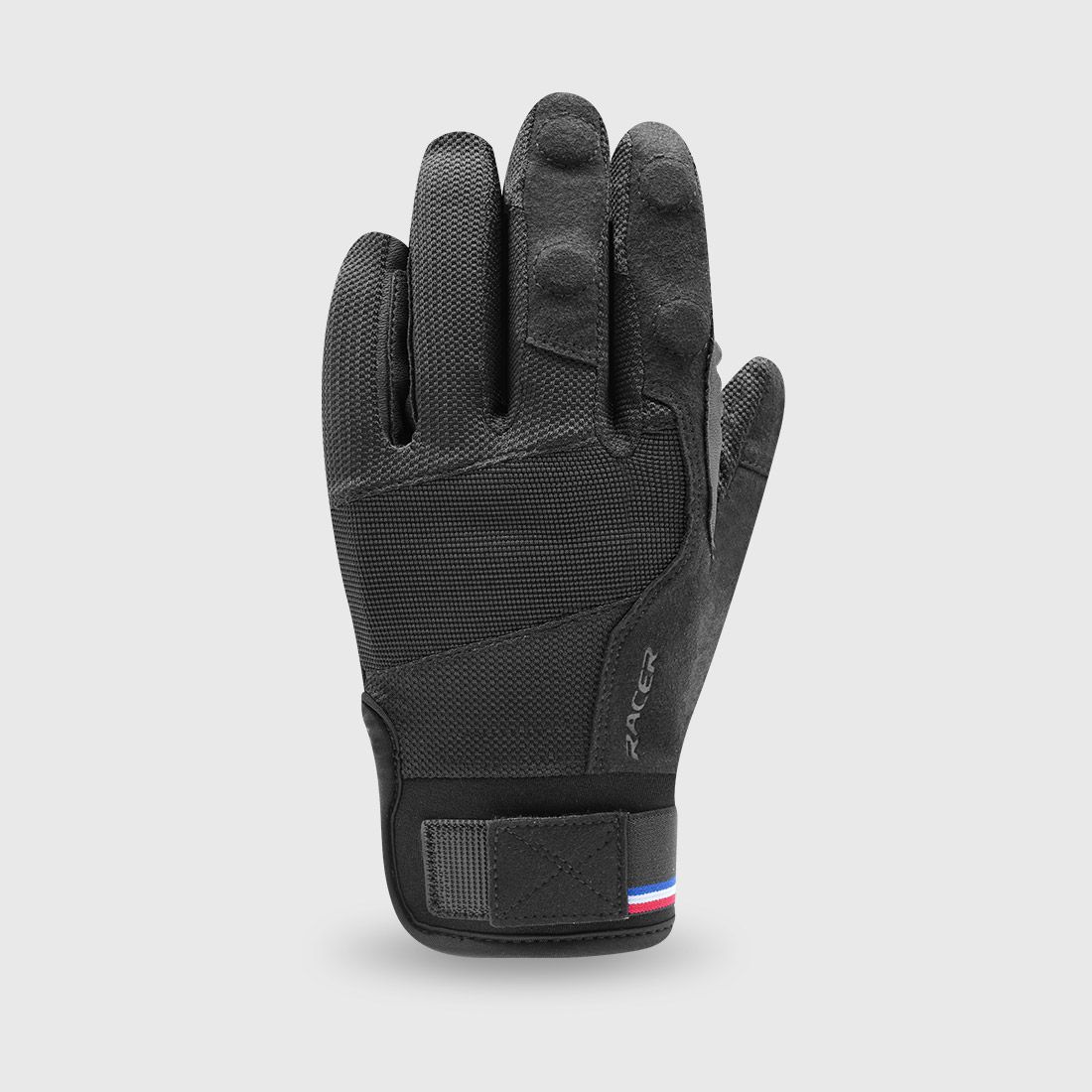 RACER - Gants d'équitation Amovible Dévotion Noir