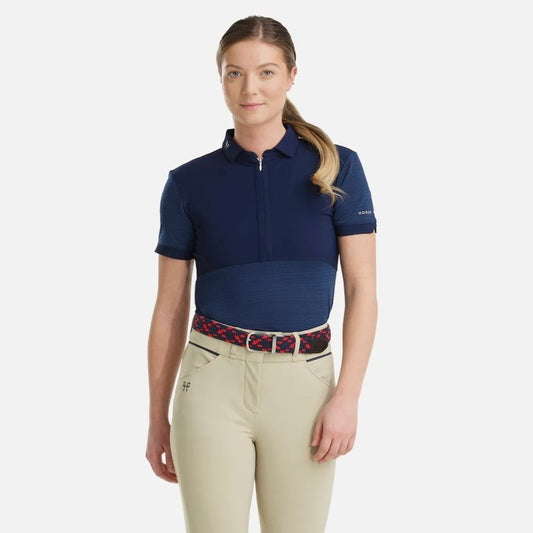 HORSE PILOT - Polo d'équitation Femme Aeromesh Navy