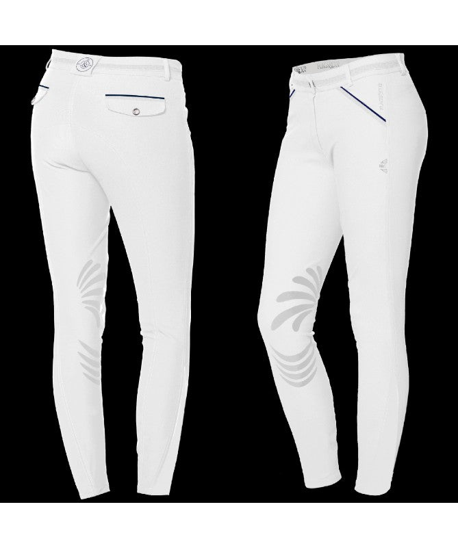 FLAGS & CUP - Pantalon d’équitation Enfant Unisexe Arola Blanc