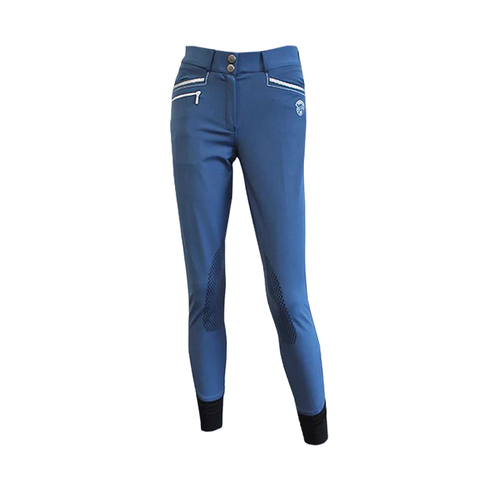 JUMP'IN - Pantalon d'équitation Fille Marie Bleu Denim