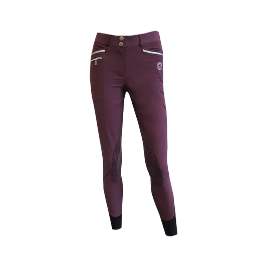 JUMP'IN - Pantalon d'équitation Fille Marie Prune