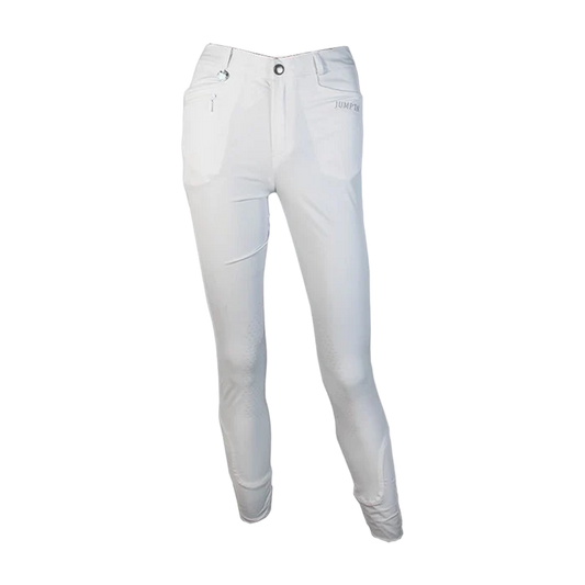 JUMP'IN - Pantalon d'équitation Enfant Unisexe Sacha Blanc