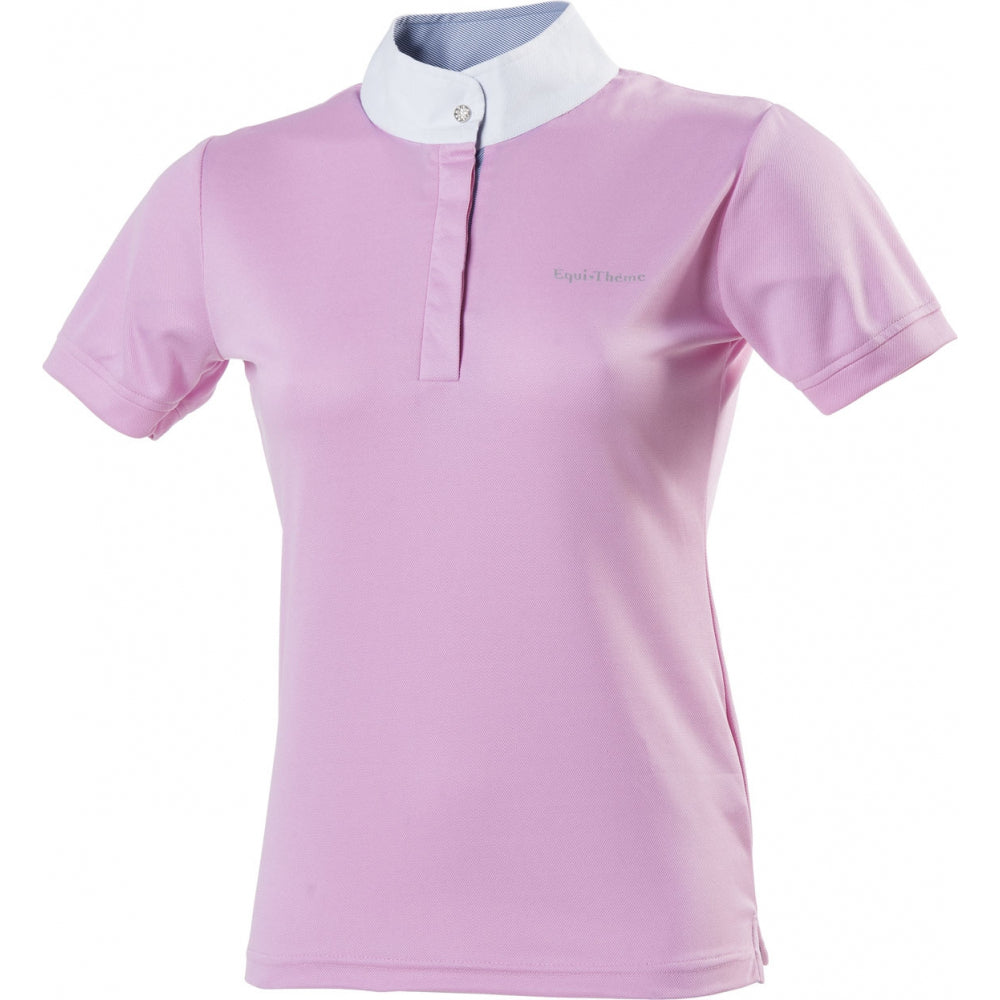 EQUITHEME - Polo de Concours Mesh Enfants Rose