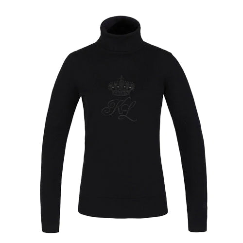 KINGSLAND - Pull Col Roulé en Tricot Femme Raylee Noir